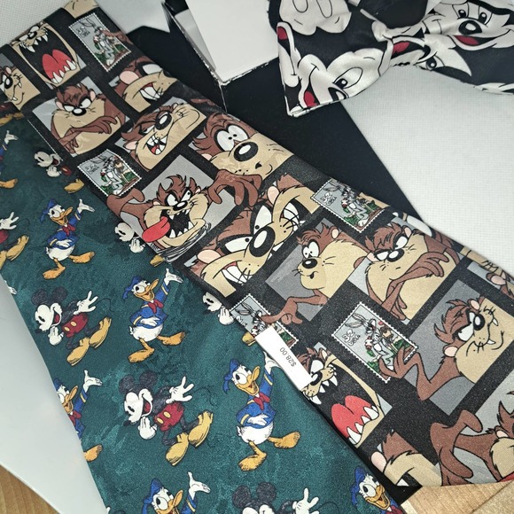NWT - Three Fun Loony Tunes and Mickey Mouse Ties! - Picture 4 of 5